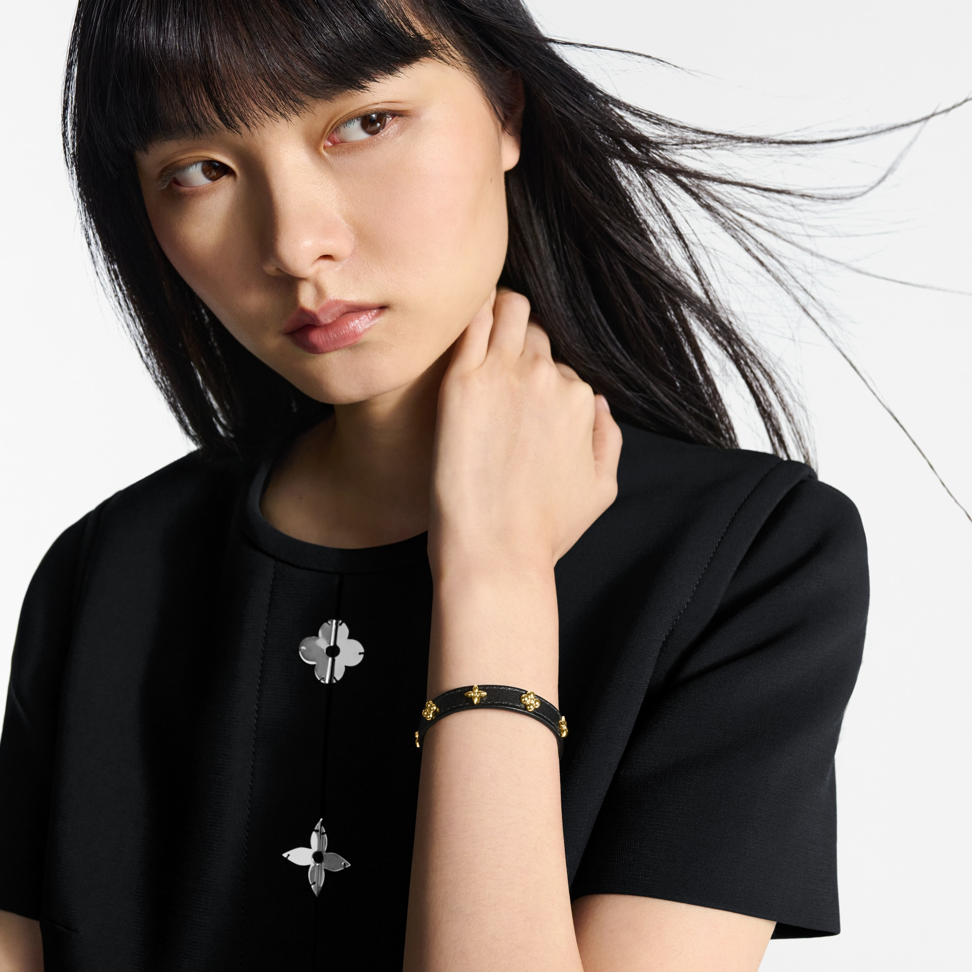 Fleurs Rivets Bracelet - 4