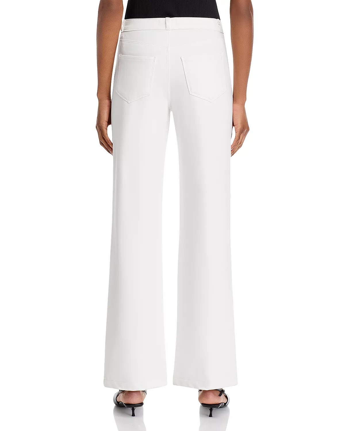 Clayton Mid Rise Wide Leg Jeans in Black - 3