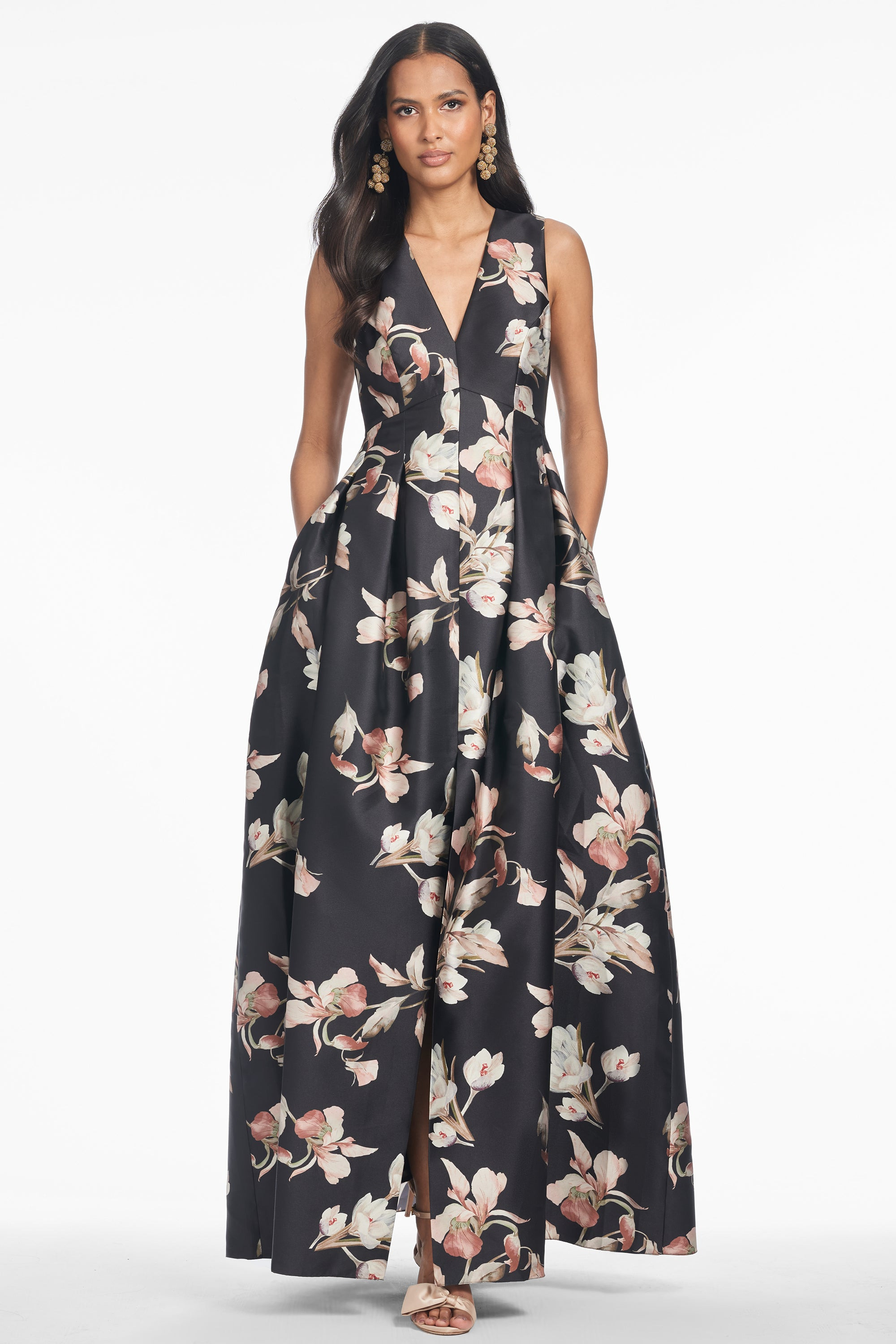Brooke Gown - Black Venetia Petal - 2