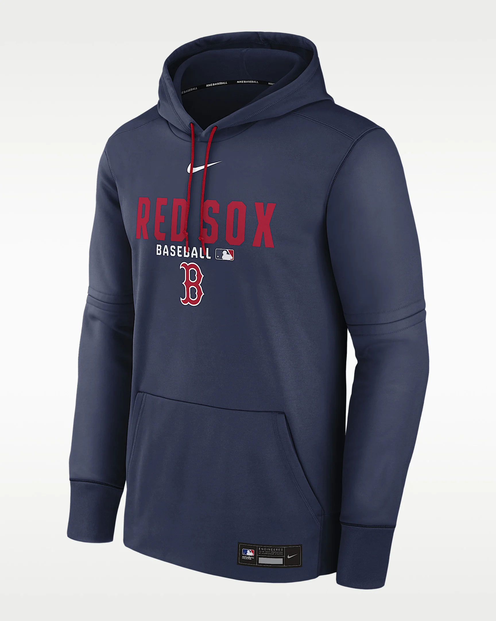 Boston Red Sox Authentic Collection Men's Nike Therma MLB Pullover Hoodie - 1