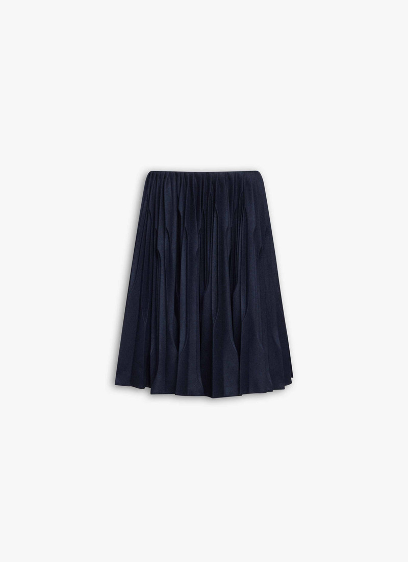 MERINO FLANNEL PLEATED SKIRT 1