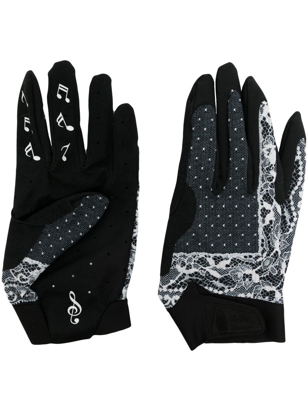 lace-detail gloves - 1