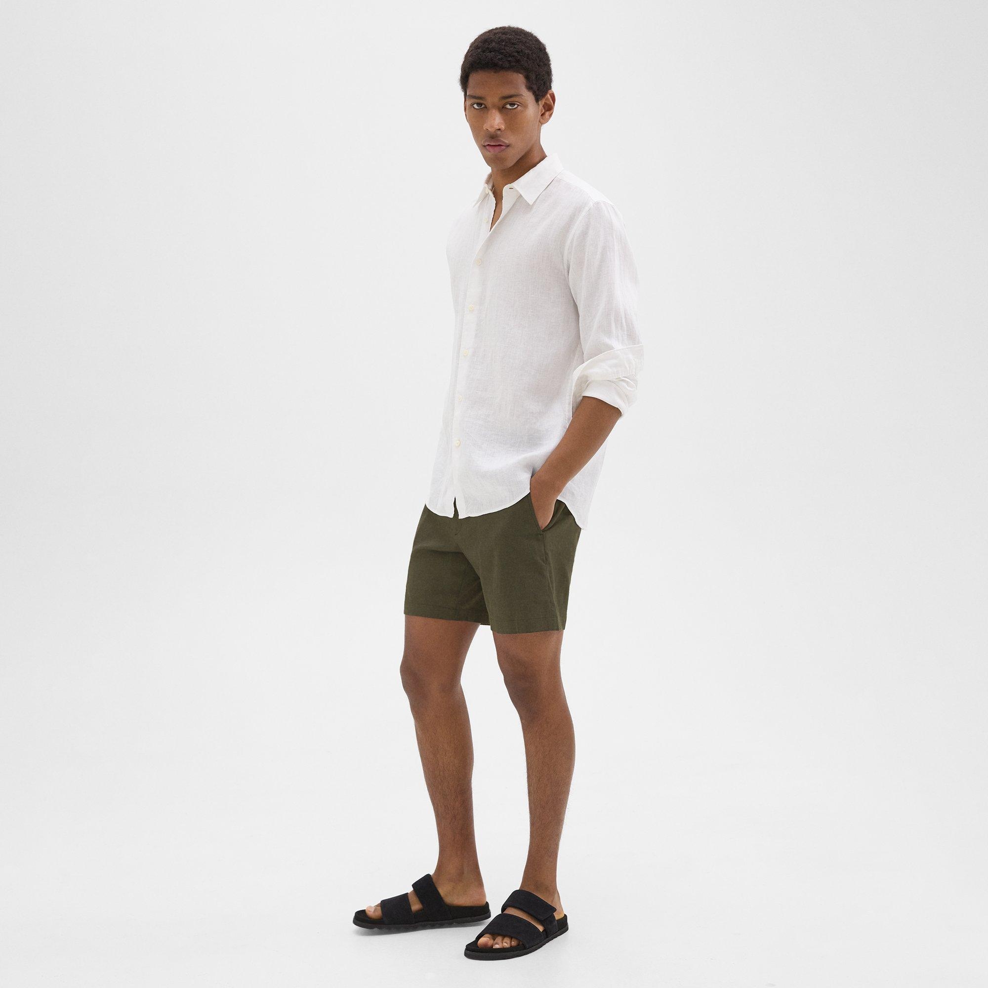 Curtis 7" Drawstring Short in Good Linen - 3