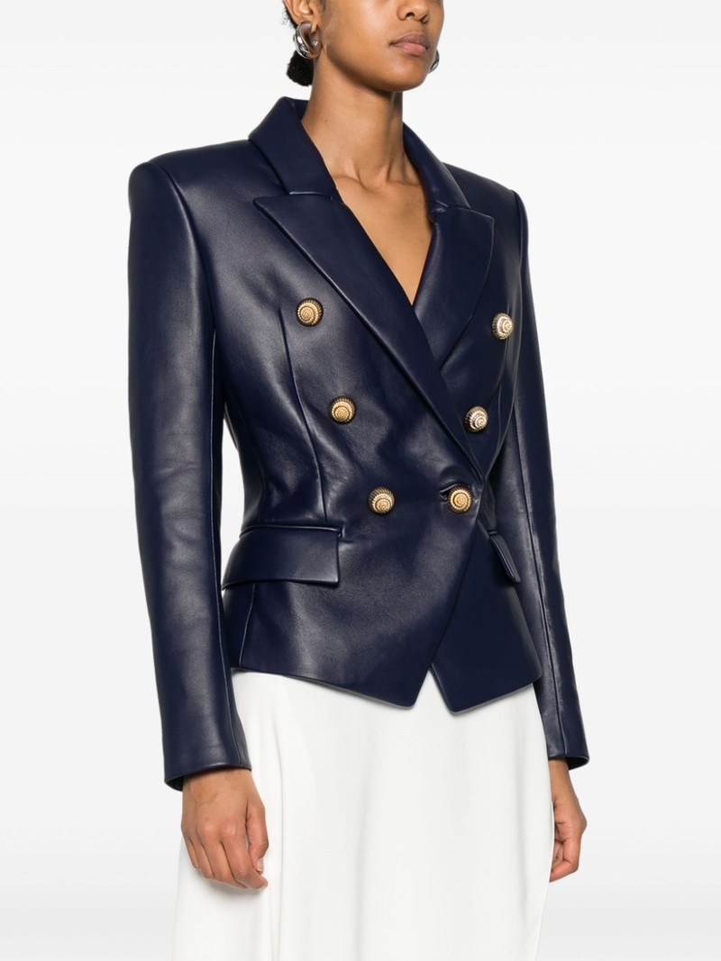 leather 6-button blazer 3
