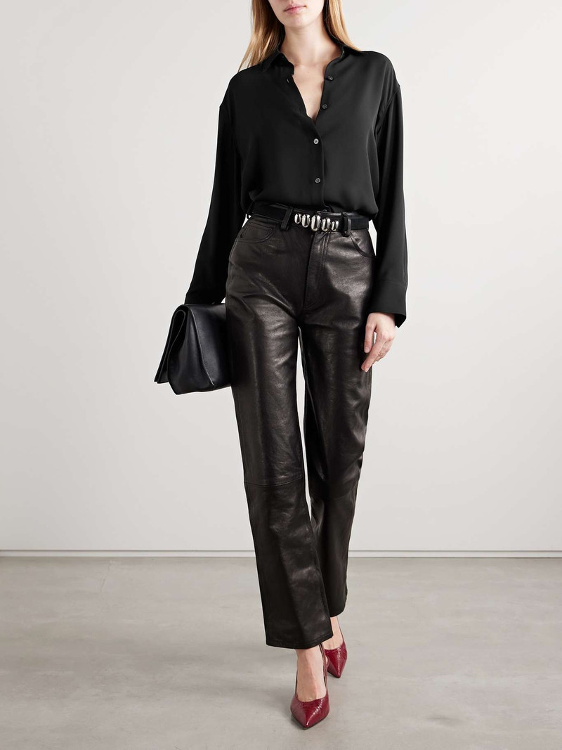 Theory Crepe de chine shirt Black outlook