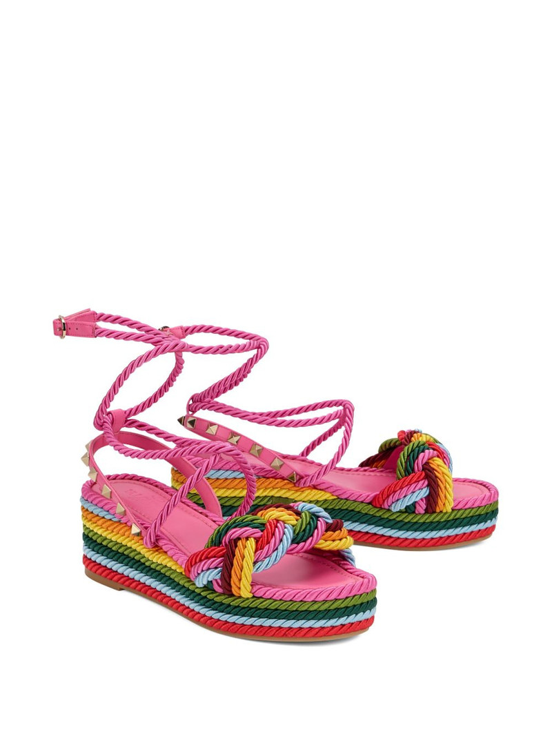 Valentino rope-detail platform sandals outlook