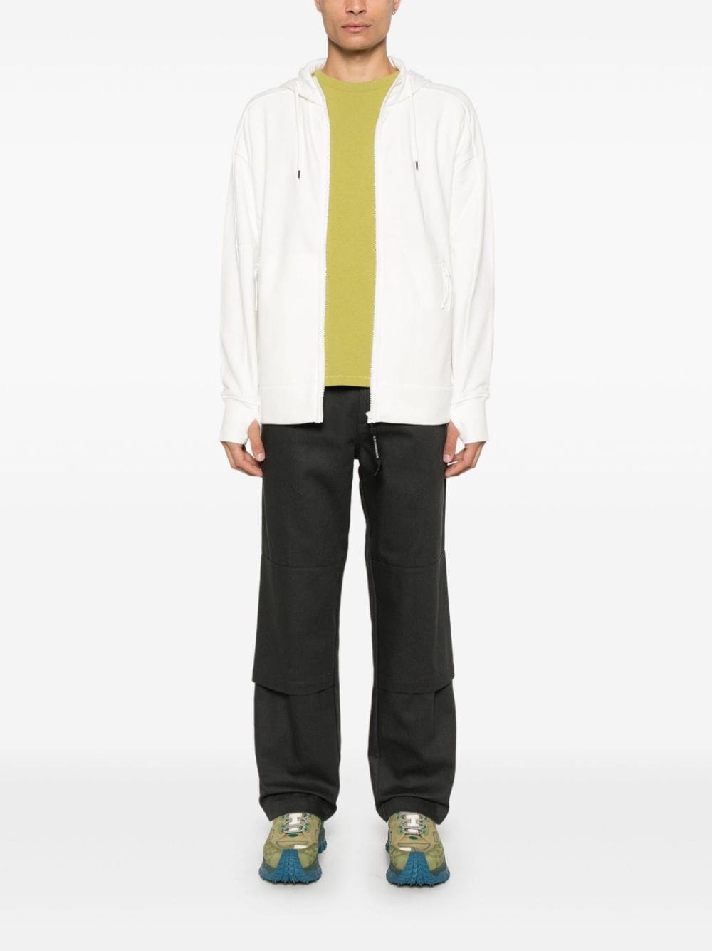Goggles-detail zip-up hoodie - 2