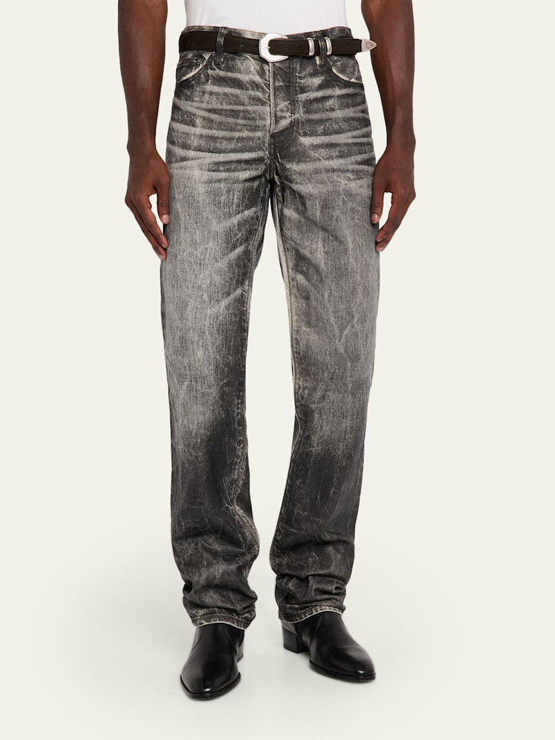 COÛT DE LA LIBERTÉ Men's Jimmy Ecru Twill Flare Pants outlook