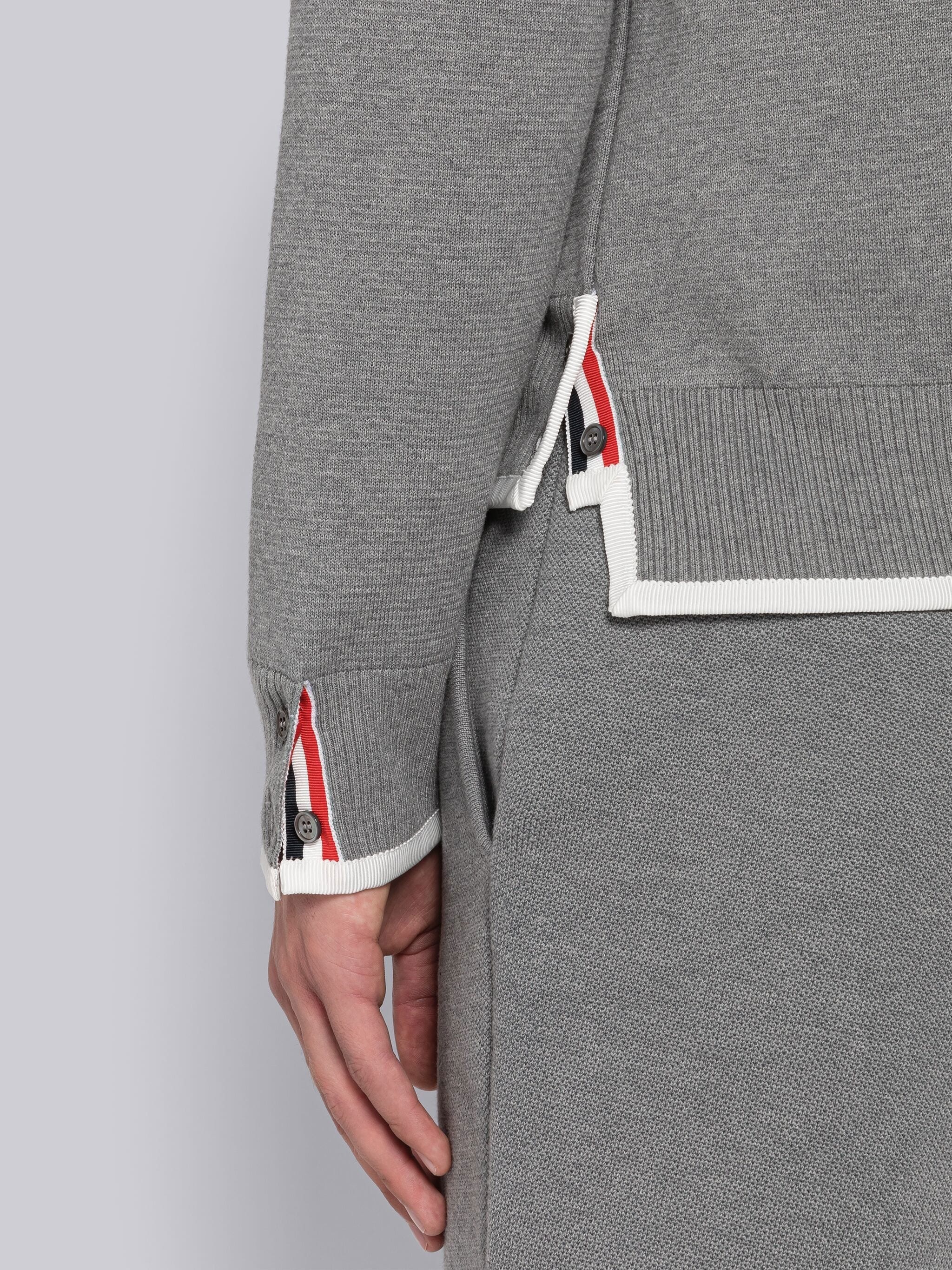 MILANO STITCH TIPPING 4-BAR BOXY CREW NECK PULLOVER - 6
