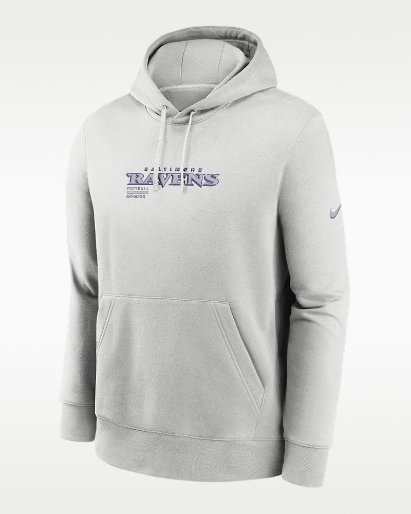 Baltimore Ravens Slot Receiver Club Men's Nike NFL Pullover Hoodie 1