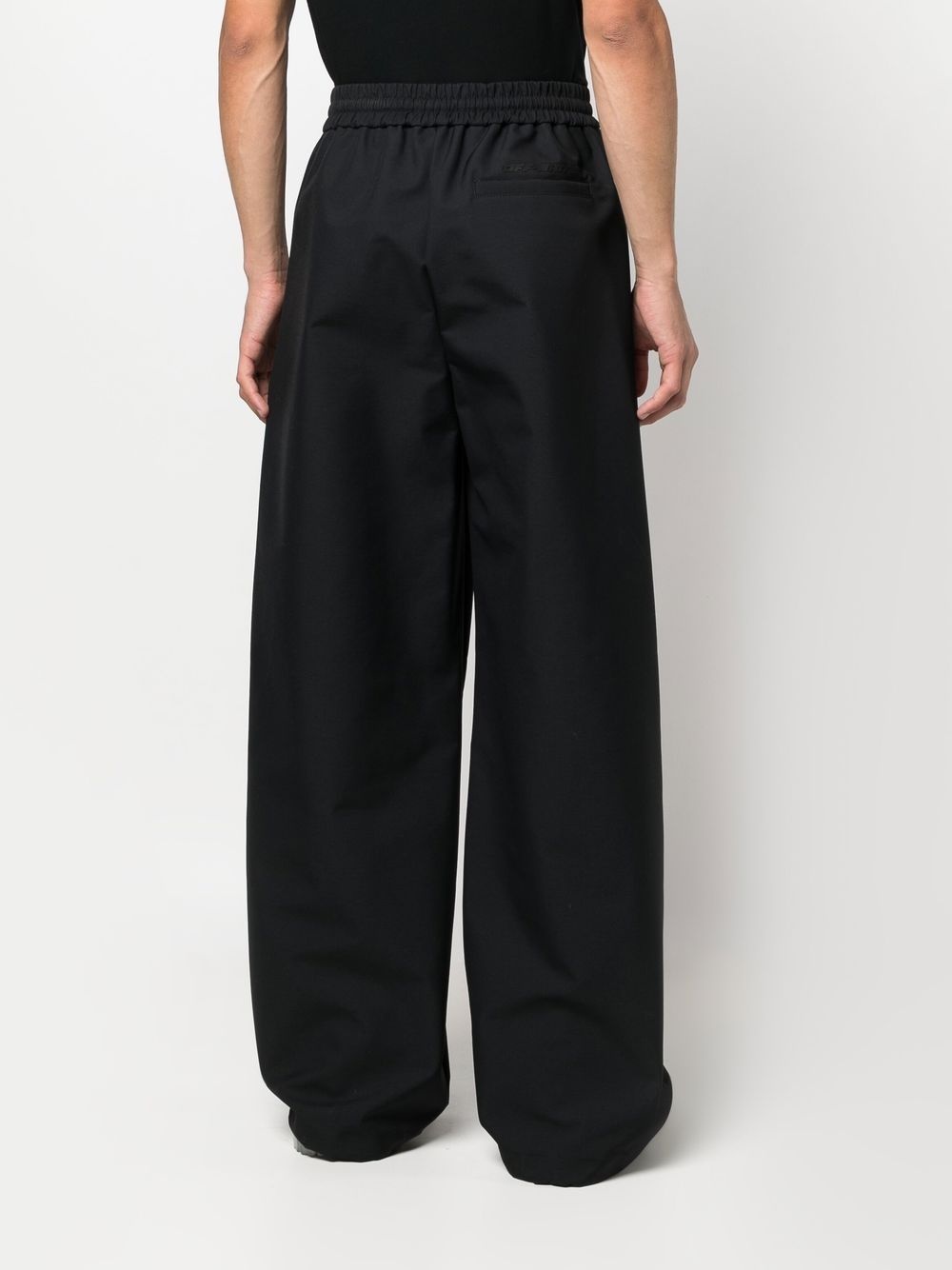 high-waisted wide-leg trousers - 4