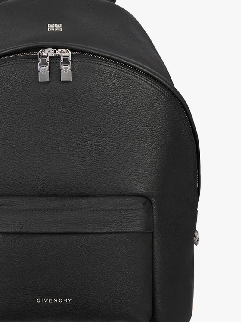 DOUBLE U BACKPACK IN GRAINED LEATHER 5