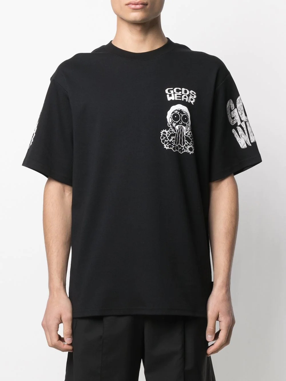 contrast logo T-shirt - 4