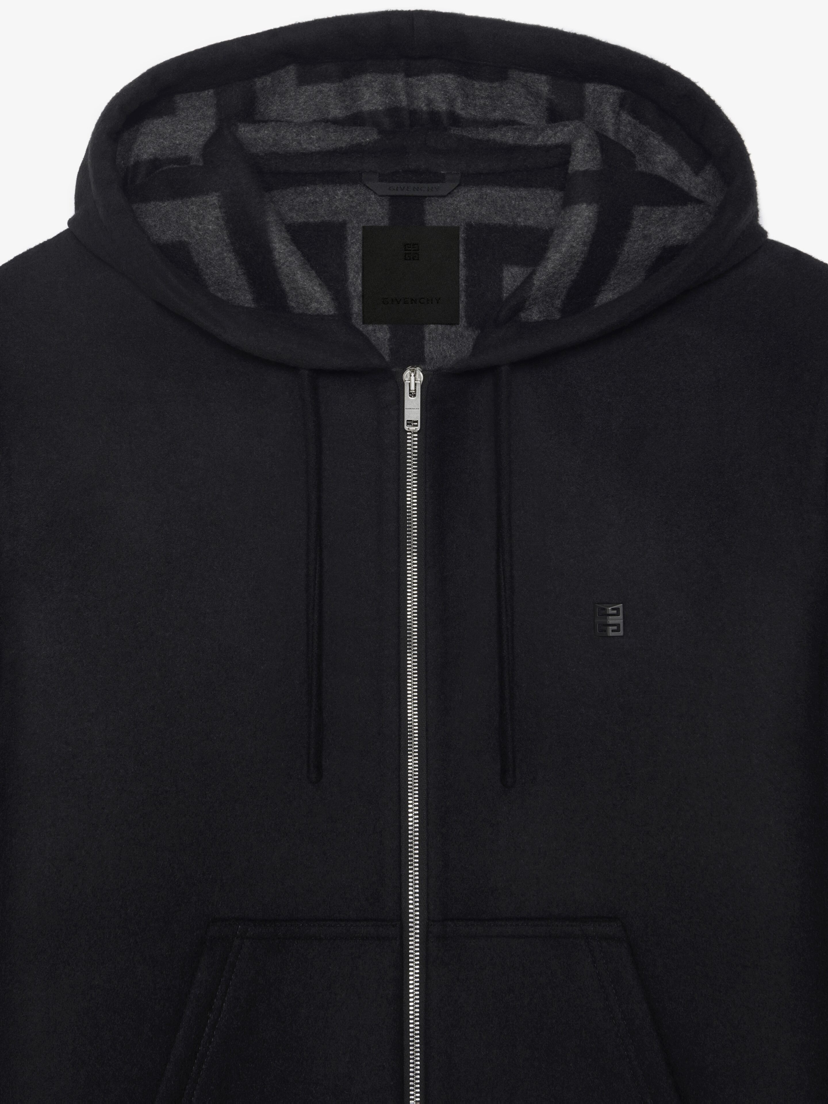 HOODIE IN DOUBLE FACE WOOL - 5