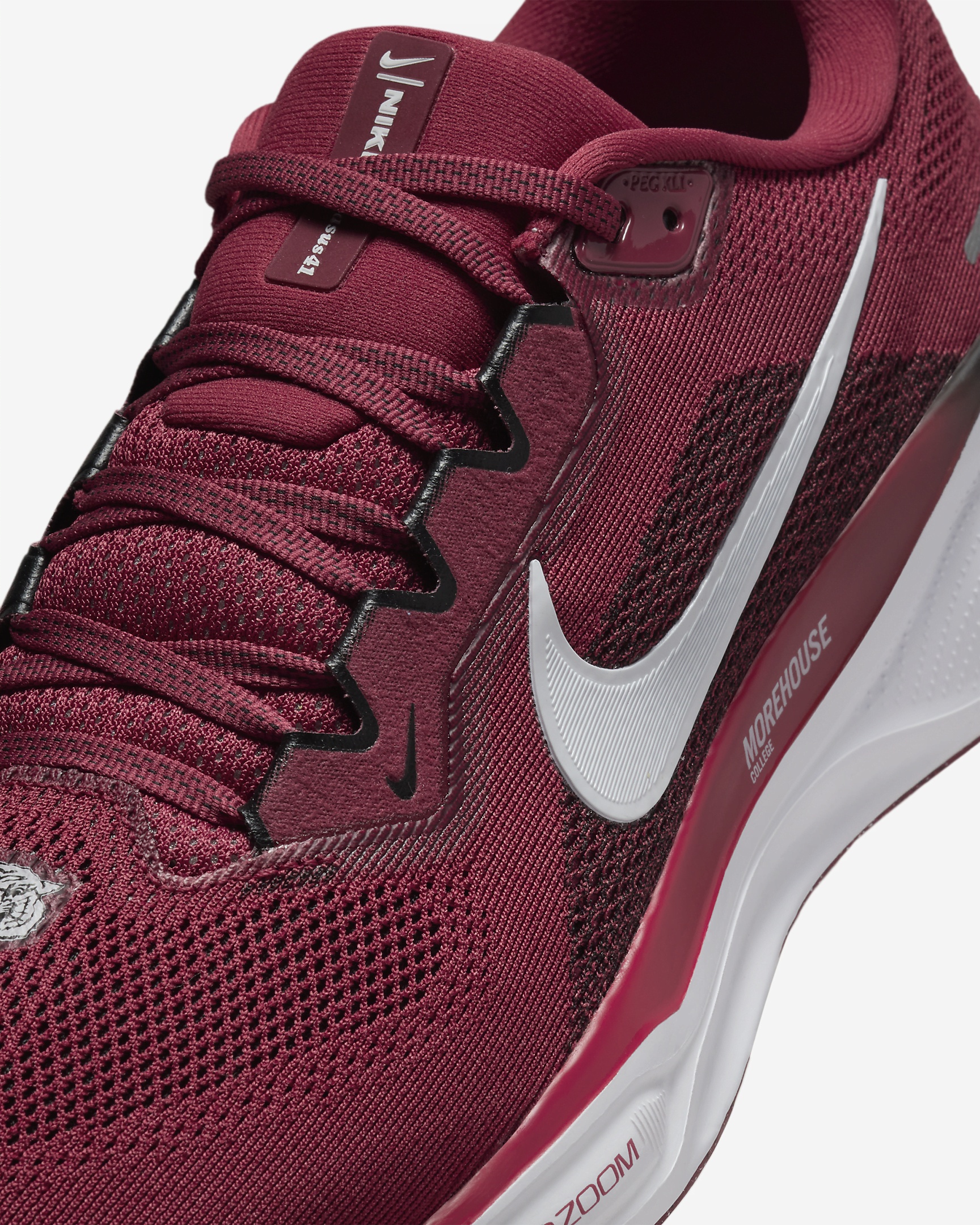Nike Pegasus 41 Shoes Mens Size 9 Morehouse College Air Zoom FZ5130-600 Nike Morehouse Pegasus 41 Men main image 4