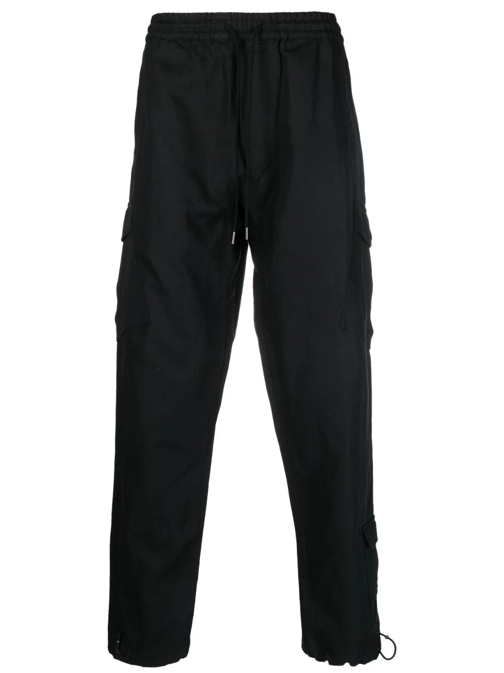 tapered drawstring cargo trousers - 1