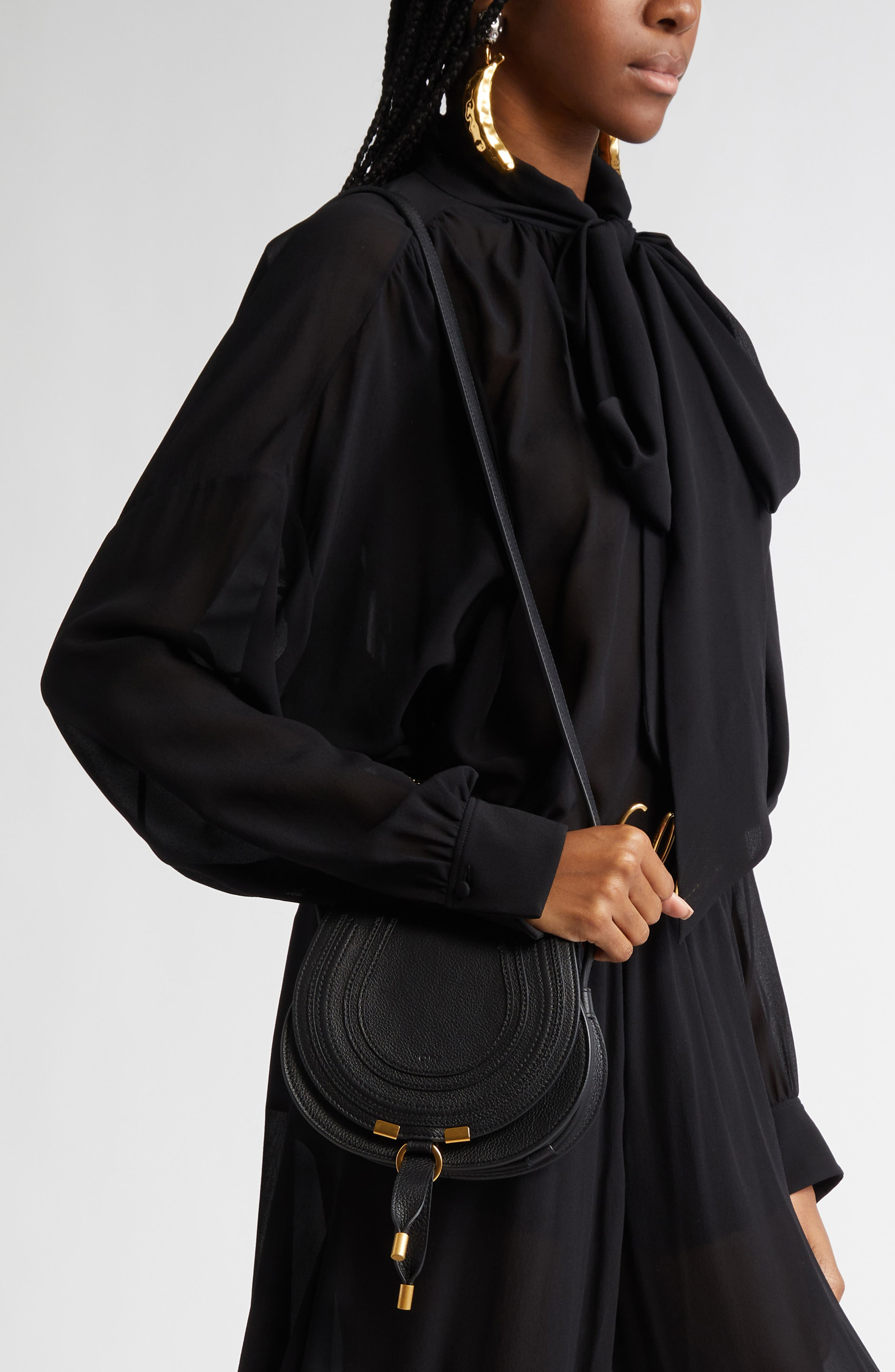 Small Marcie Leather Crossbody Bag - 3