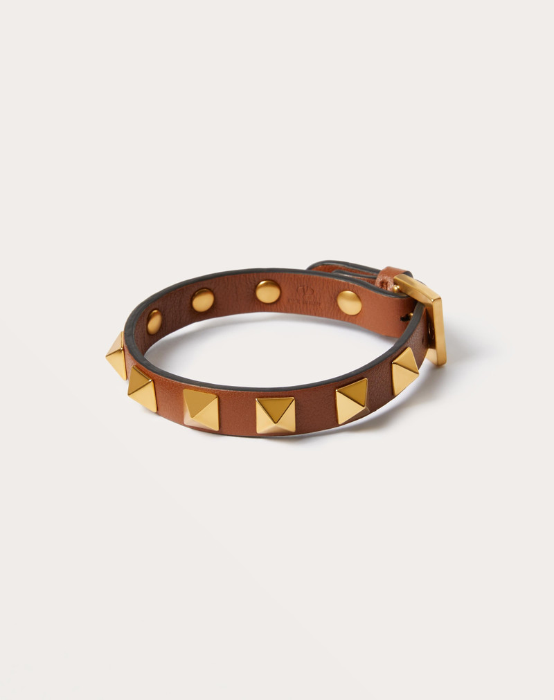 ROCKSTUD BRACELET IN LEATHER AND METAL 3