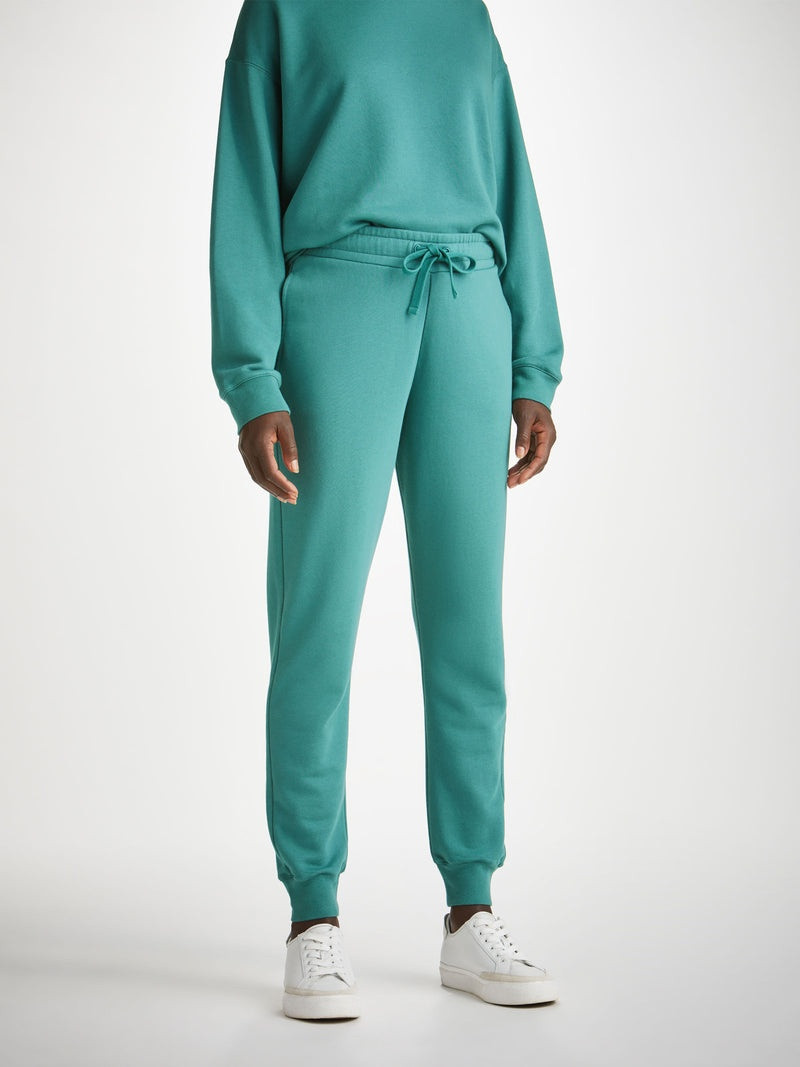 Women's Sweatpants Quinn Cotton Modal Stretch Teal 2
