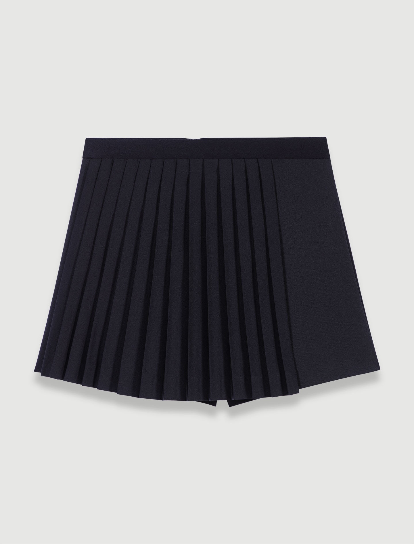 Straight-fit pleated shorts - 1