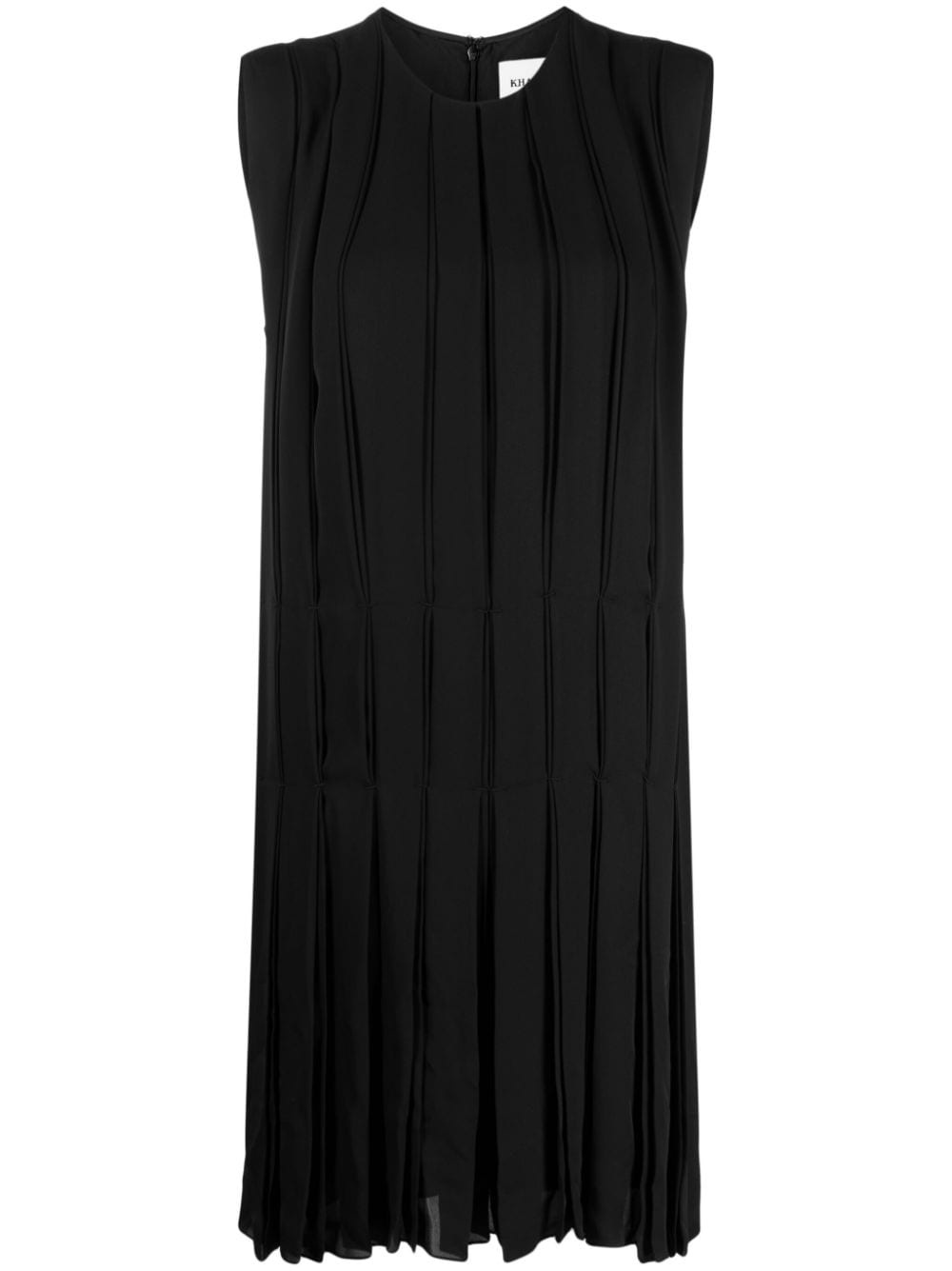 fully-pleated silk dress - 1