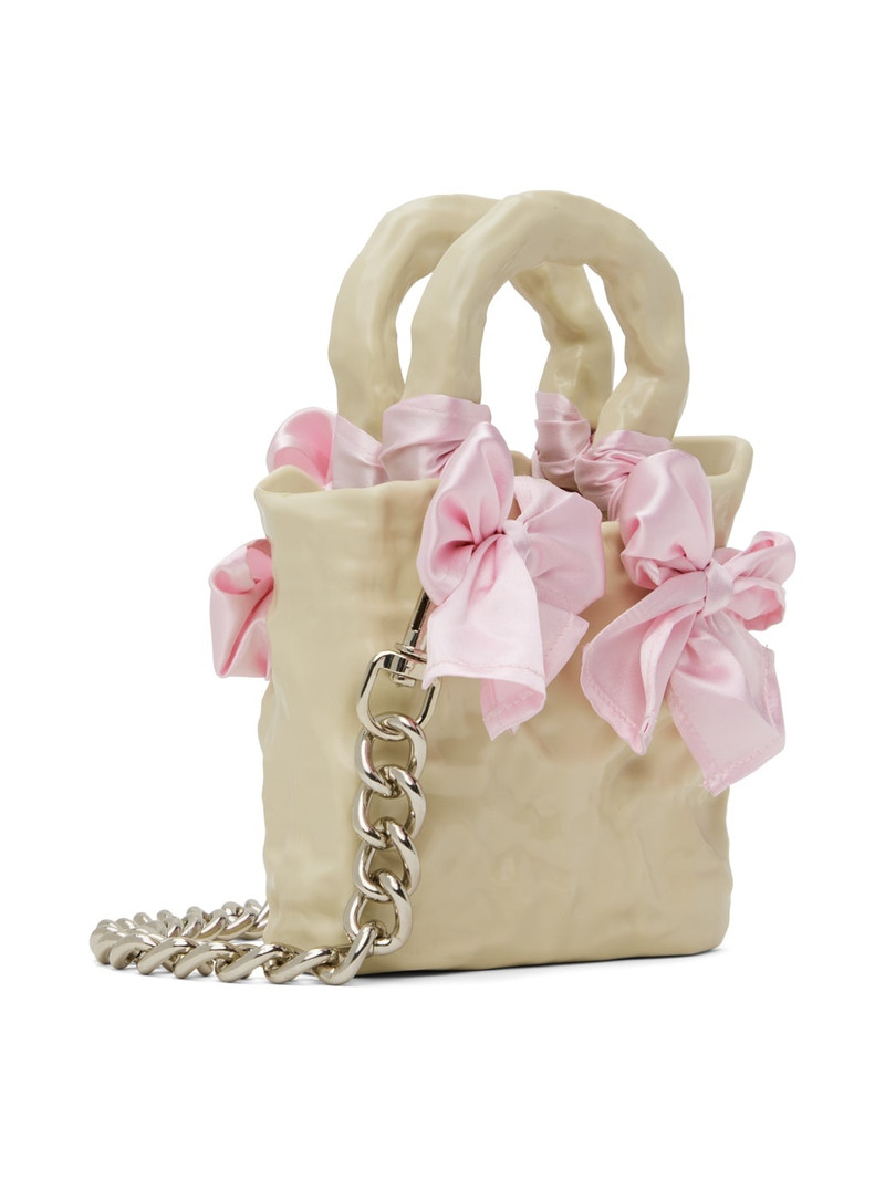 SSENSE Exclusive Off-White Signature Ceramic Bag 3