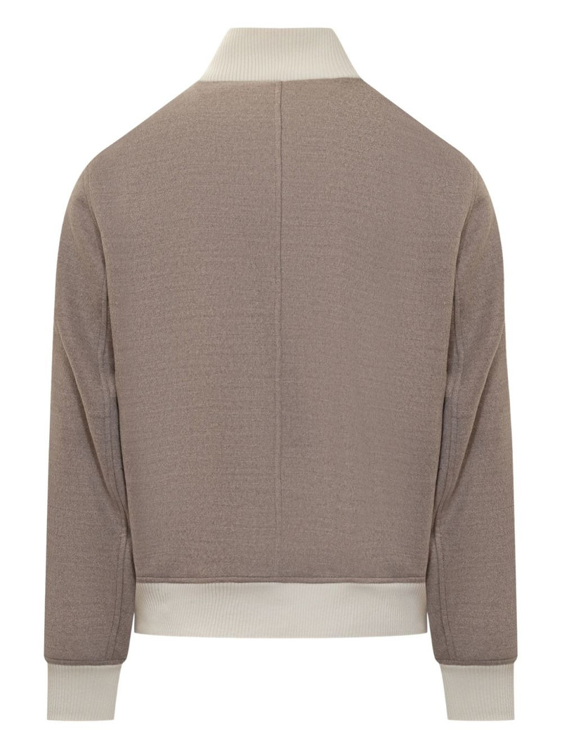 Brunello Cucinelli patch-pocket bomber jacket outlook