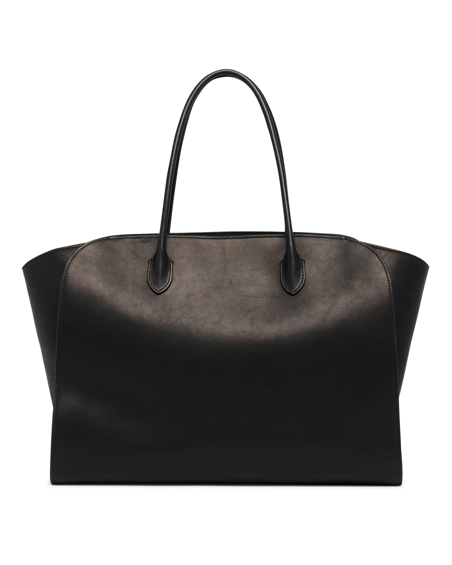 Black Marlo XL Leather Bag - 1