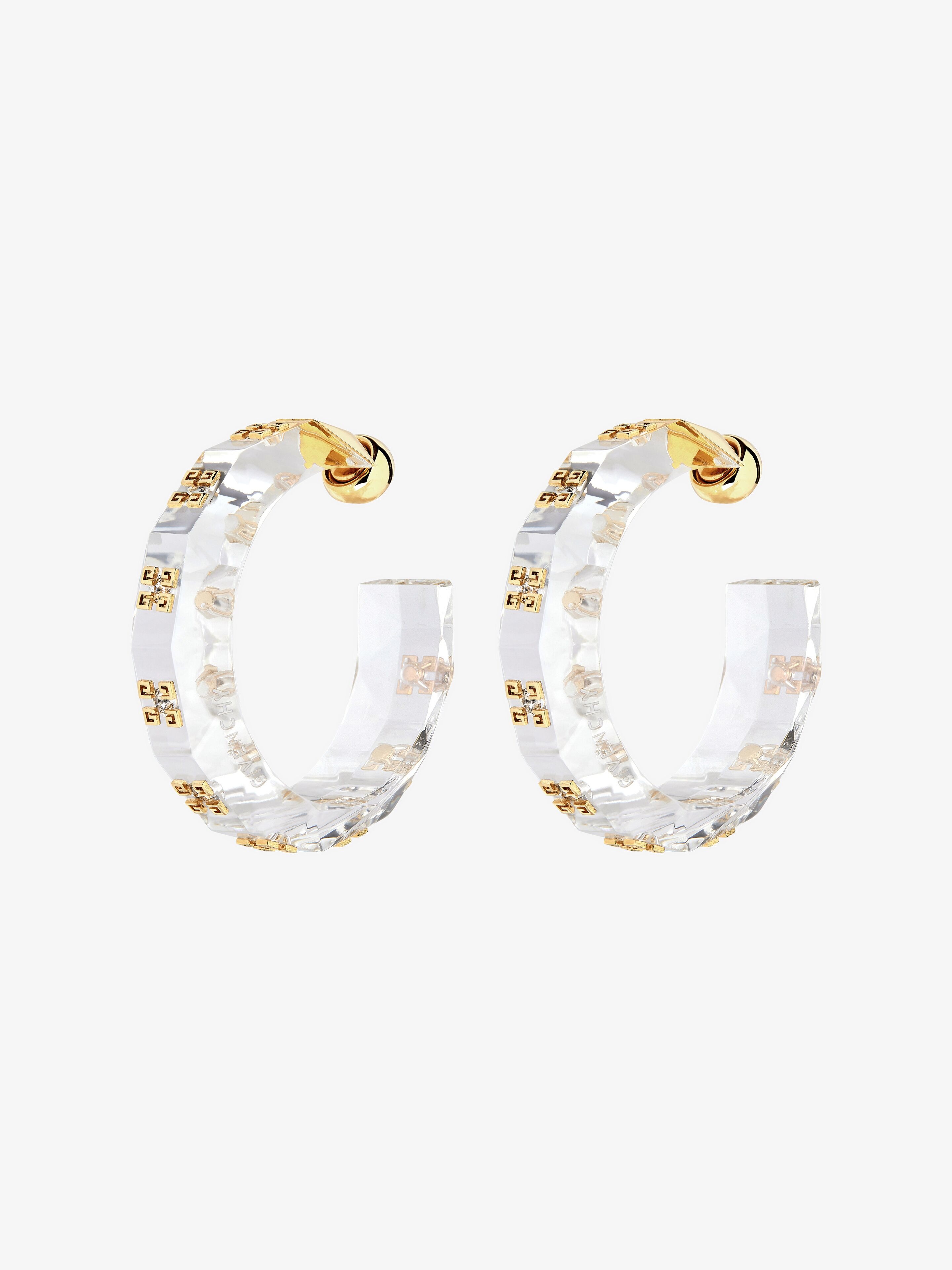 4G PLUMETIS EARRINGS WITH CRYSTALS - 4