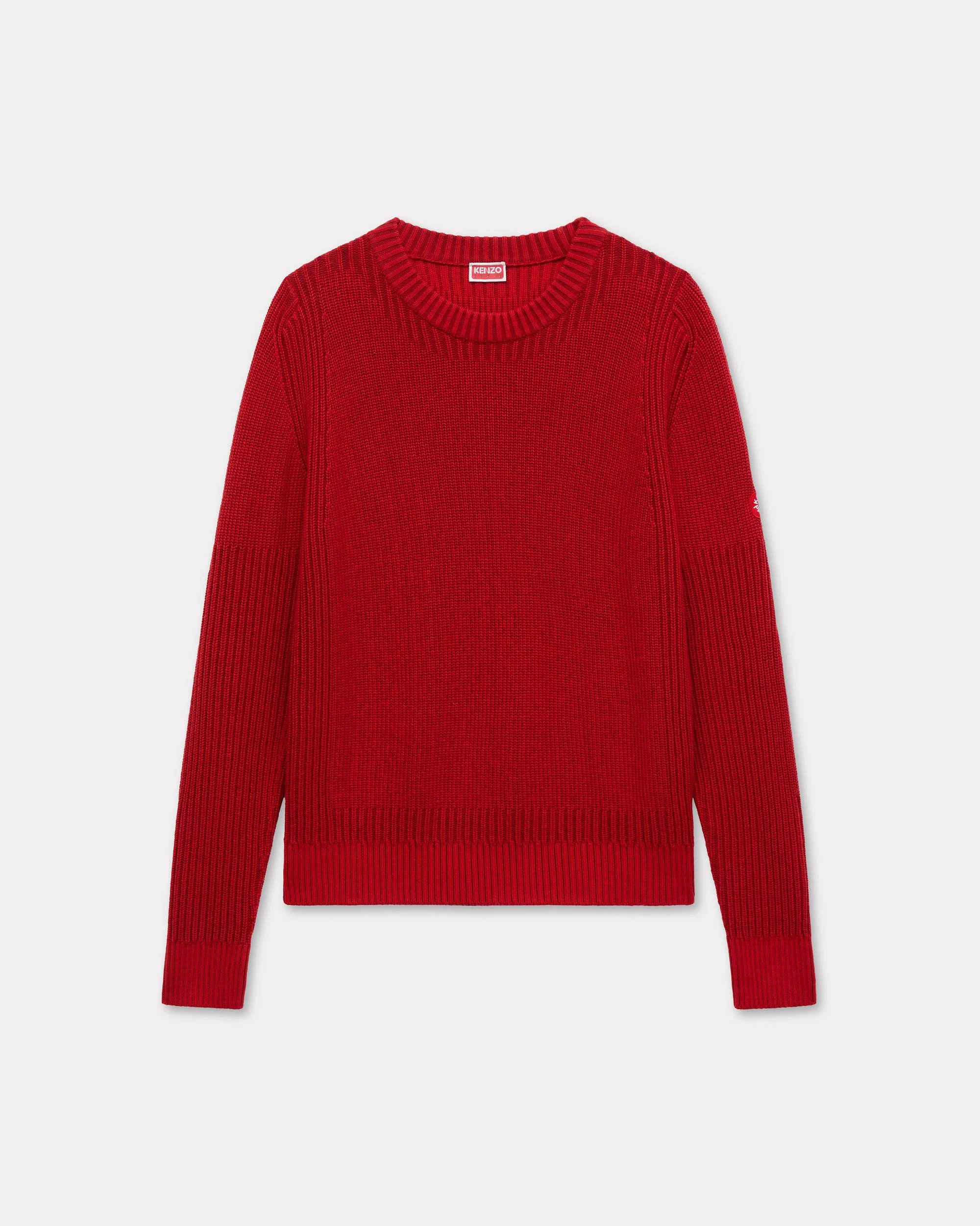 'Boke Flower 2.0' embroidered jumper in cotton wool - 1