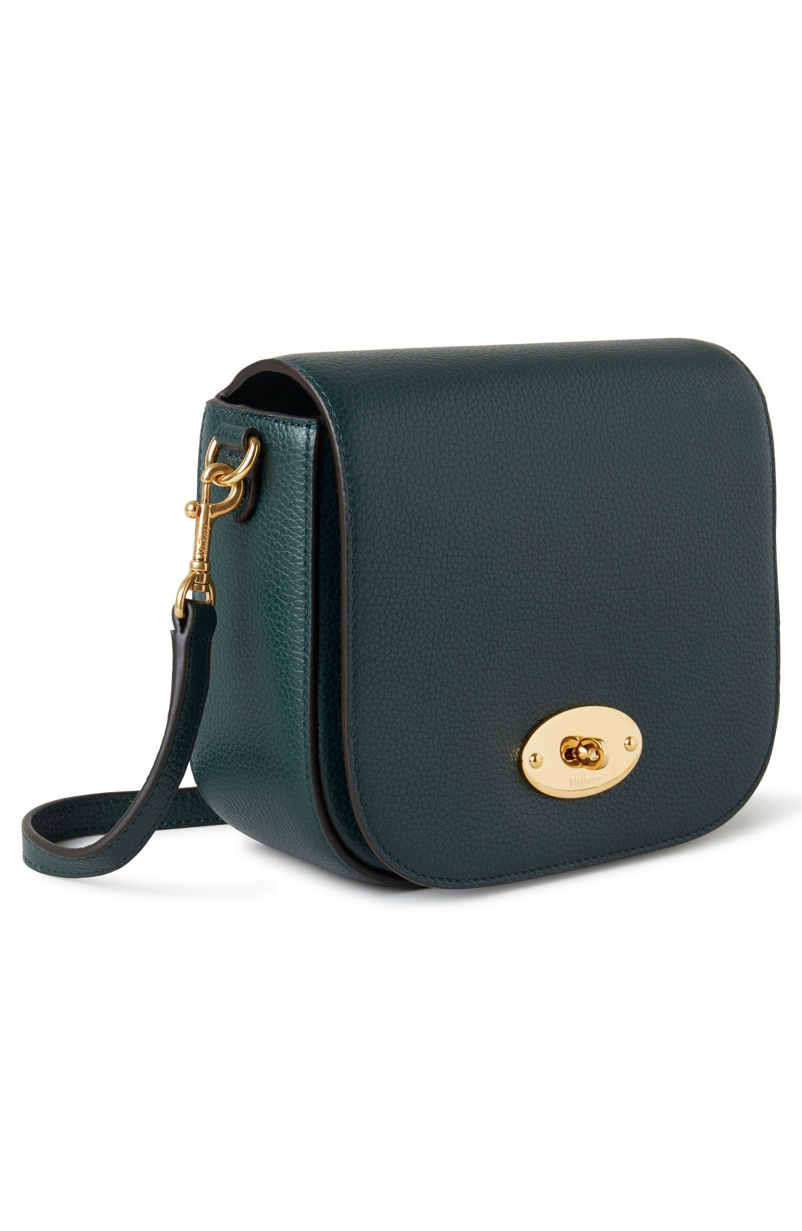 Mulberry Small Darley Leather Crossbody Bag in Mulberry Green at Nordstrom - 5