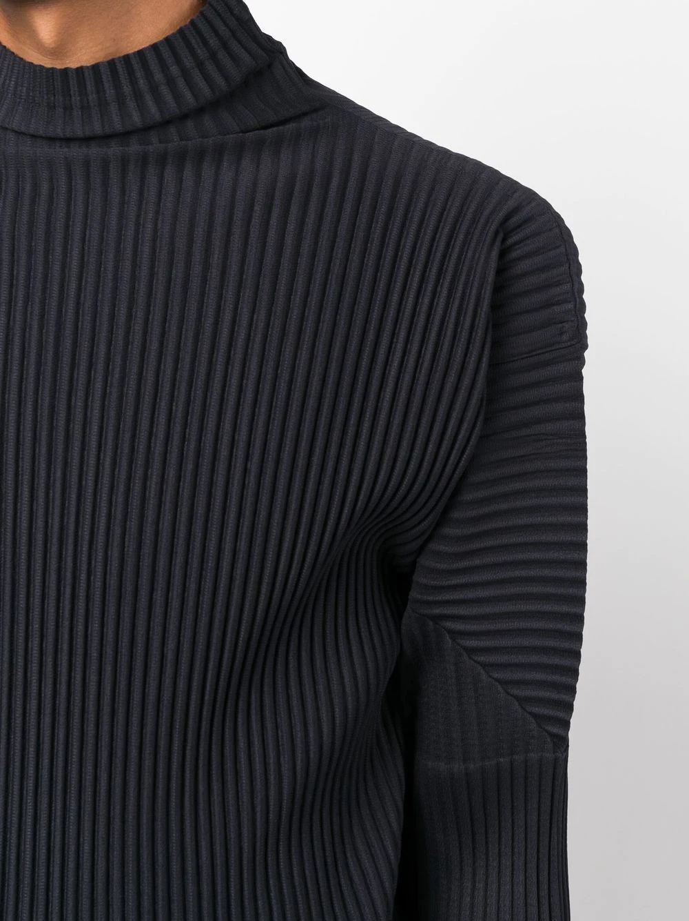 ribbed high neck jumper - 5