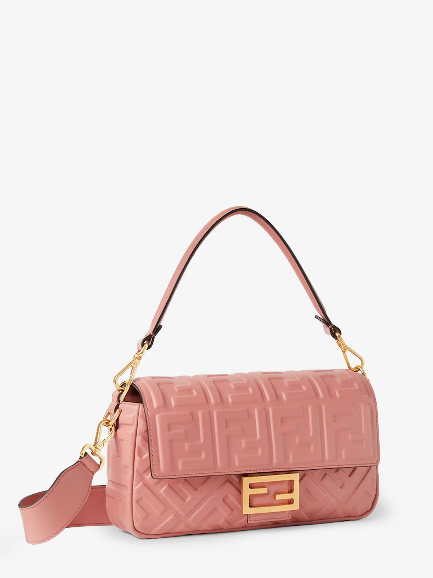 Fendi Women Mykonos Baguette Leather Shoulder Bag - 3