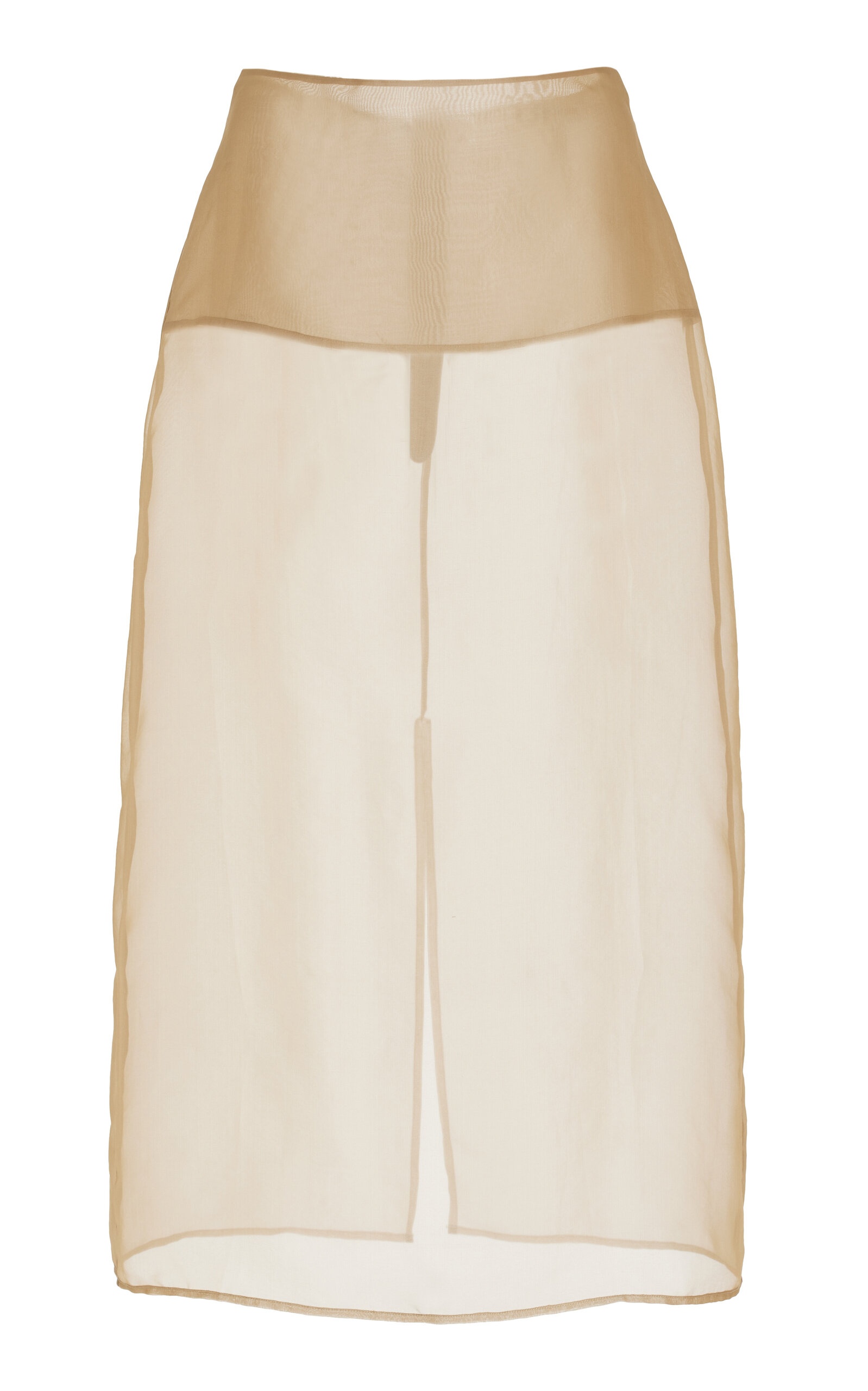 Exclusive Peri Silk-Blend Chiffon Midi Skirt neutral - 1