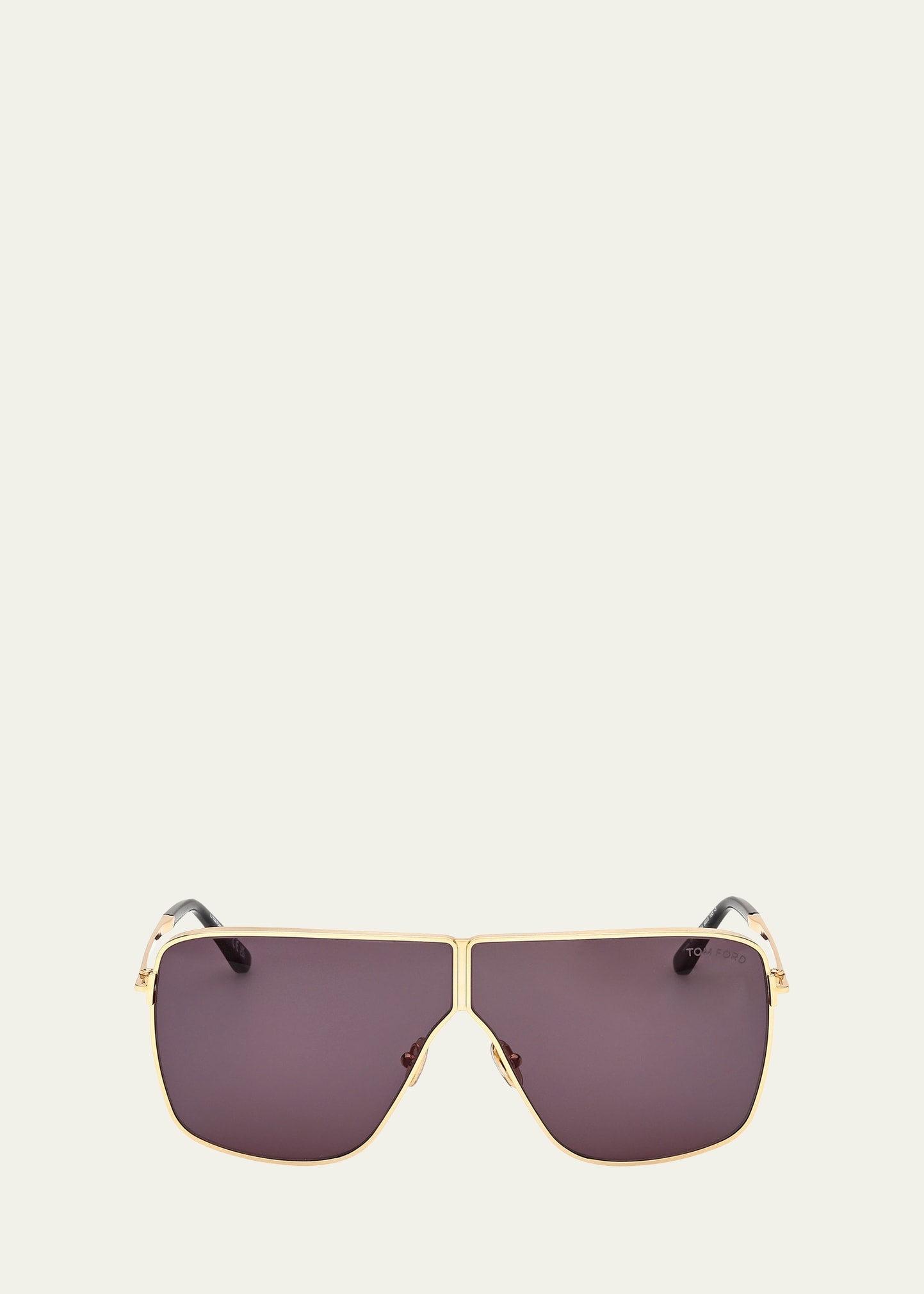 Huxley Metal Rectangle Sunglasses - 1