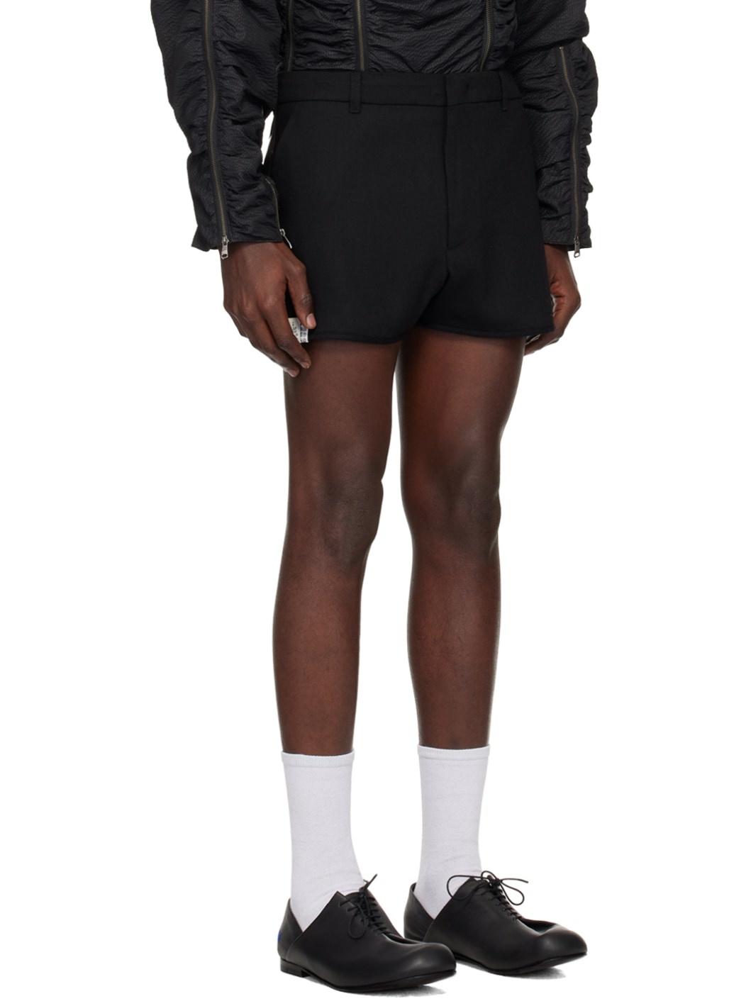 Black Belt Loop Shorts - 2