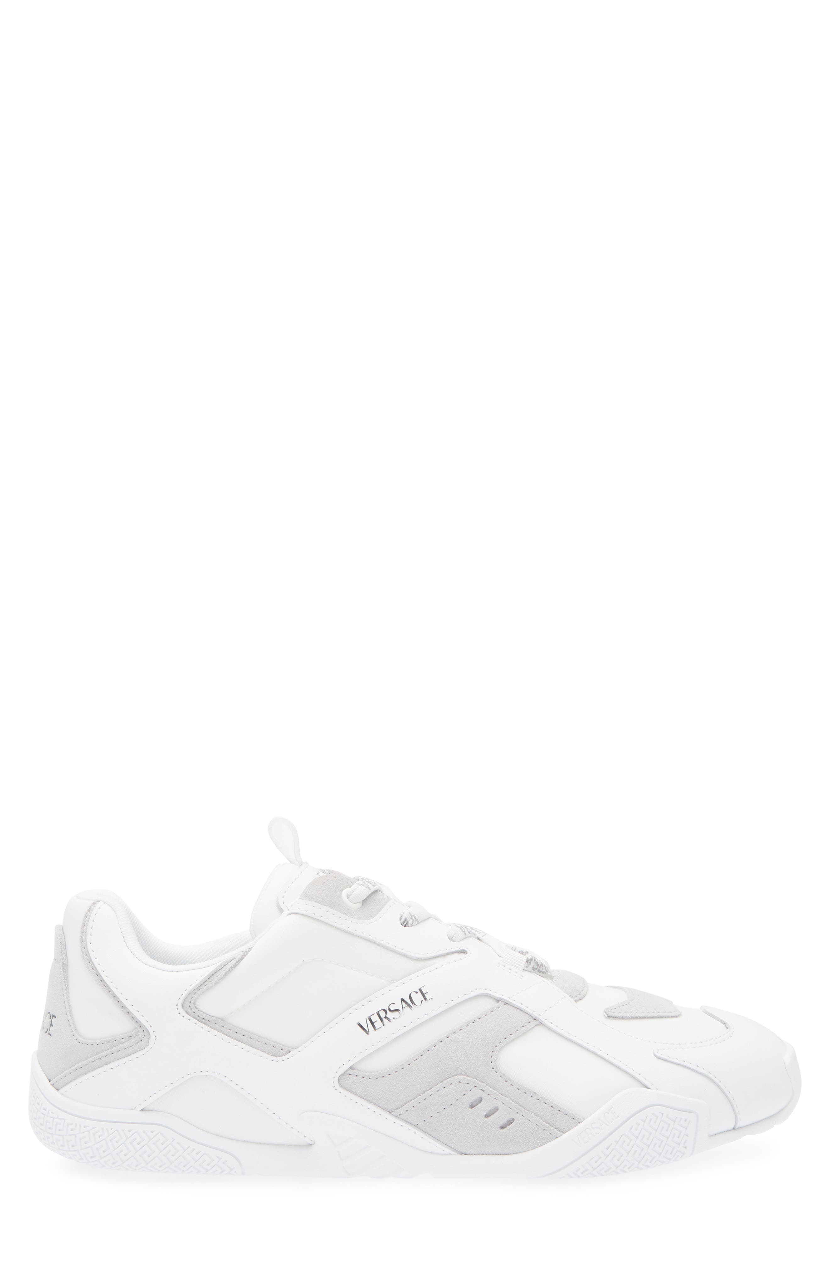 Versace Logo Sneaker in White Concrete at Nordstrom - 3