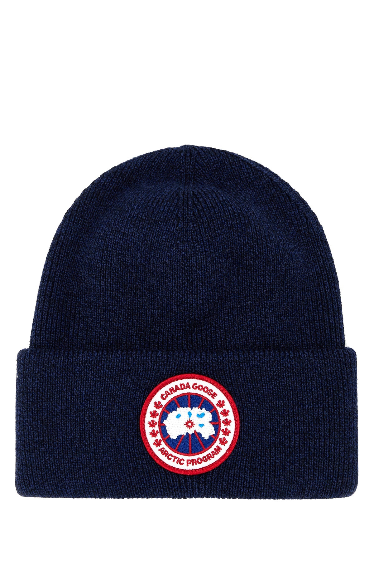 Navy blue wool Arctic beanie hat - 1