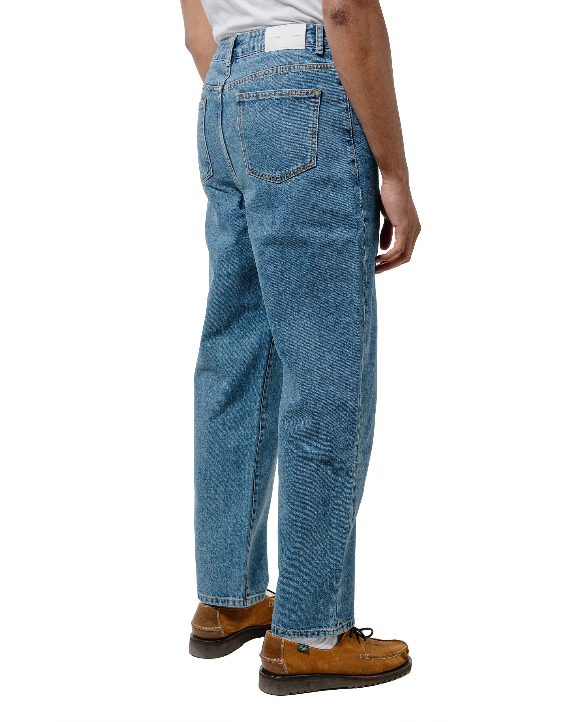 Men's Recycle Cotton Denim Mid Blue - 3