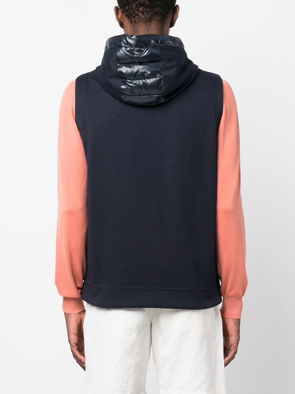padded hooded gilet - 4