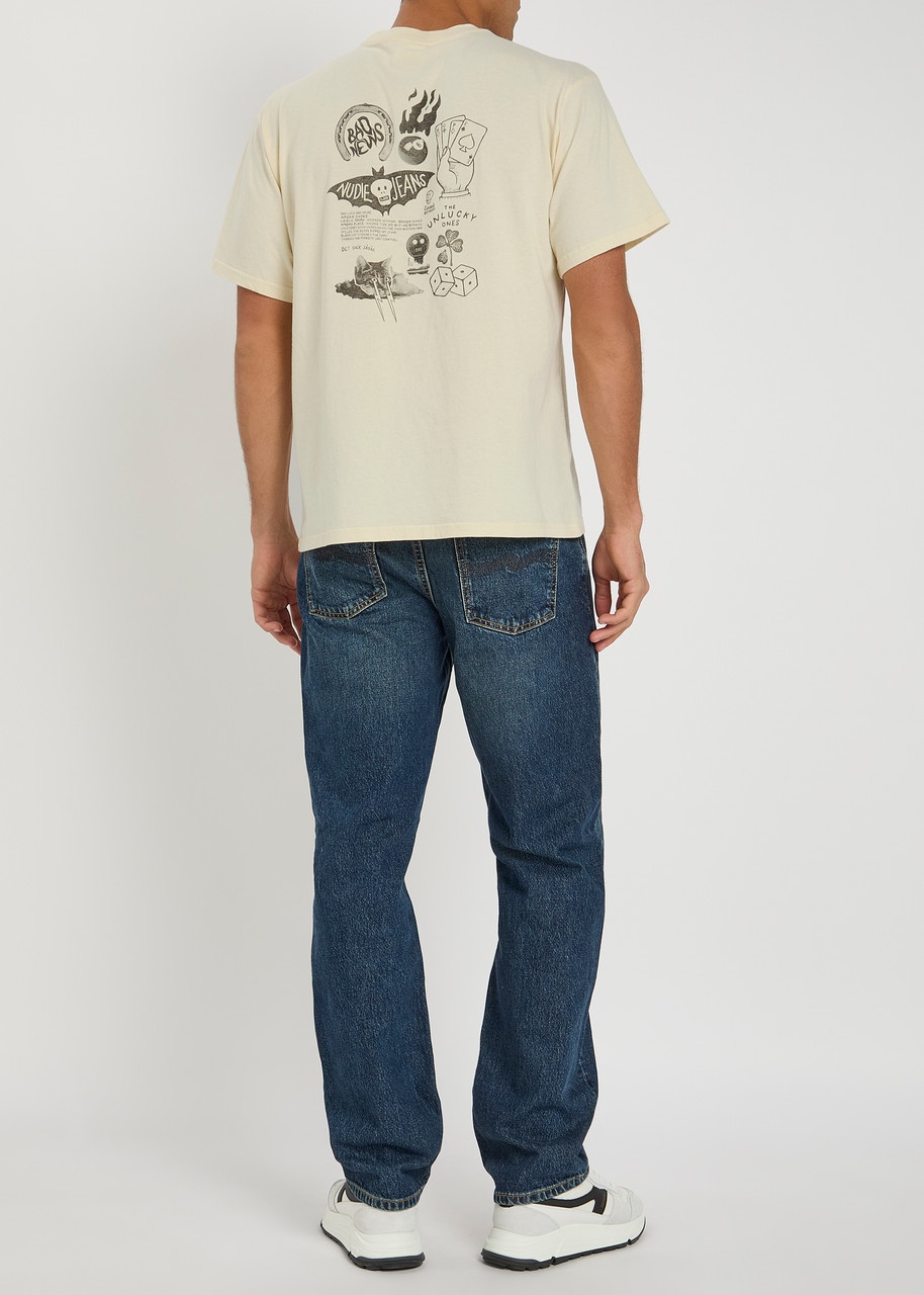 Nudie Jeans Koffe Printed Cotton T-shirt - 4