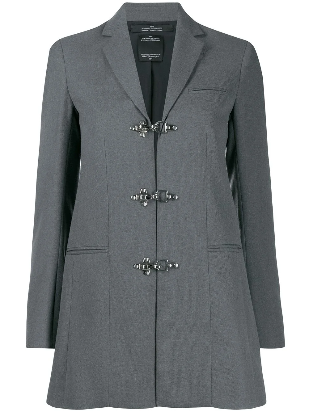 duffle single breasted jacket - 1