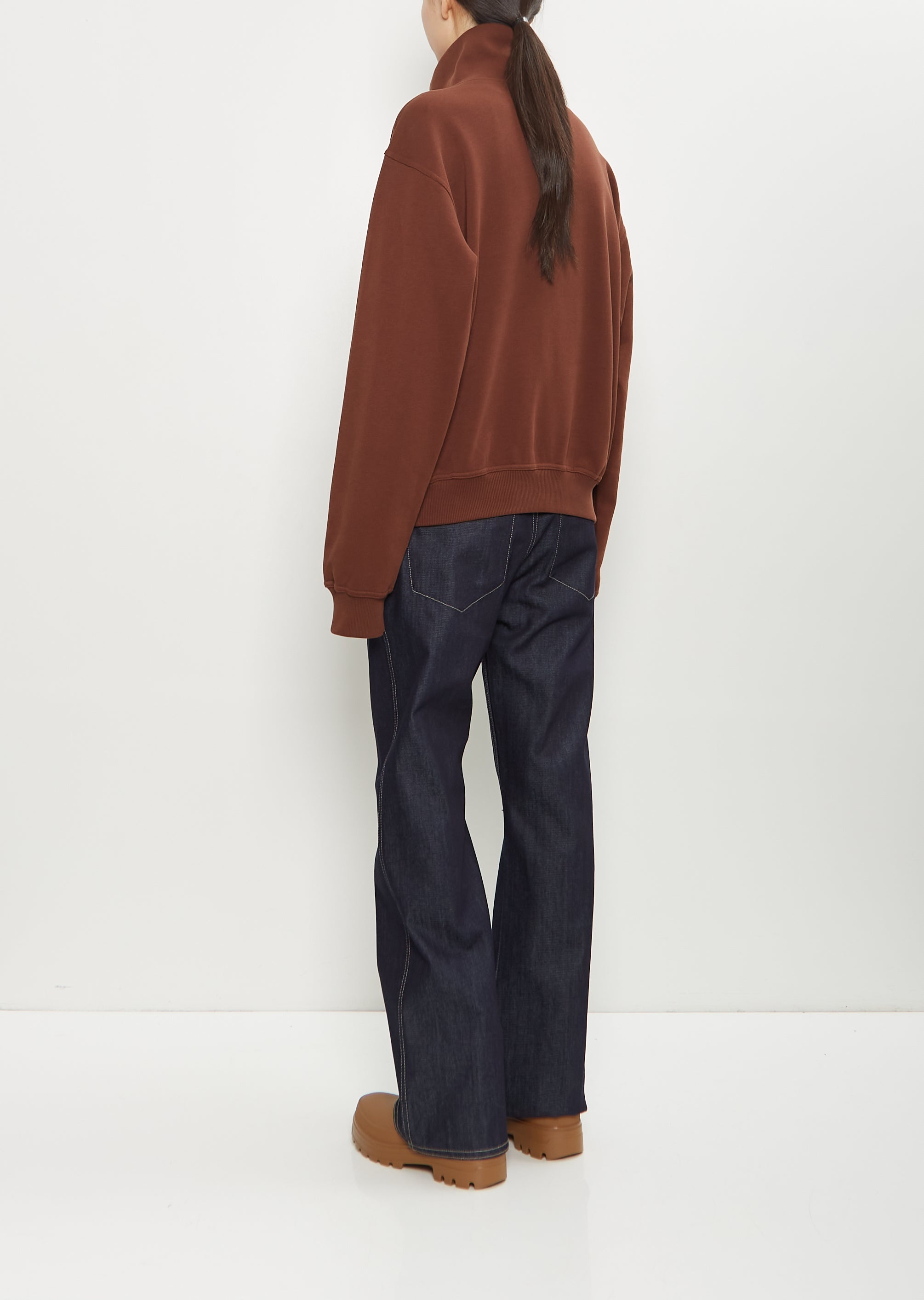 Tintoretto Cotton Sweatshirt — Chestnut - 3