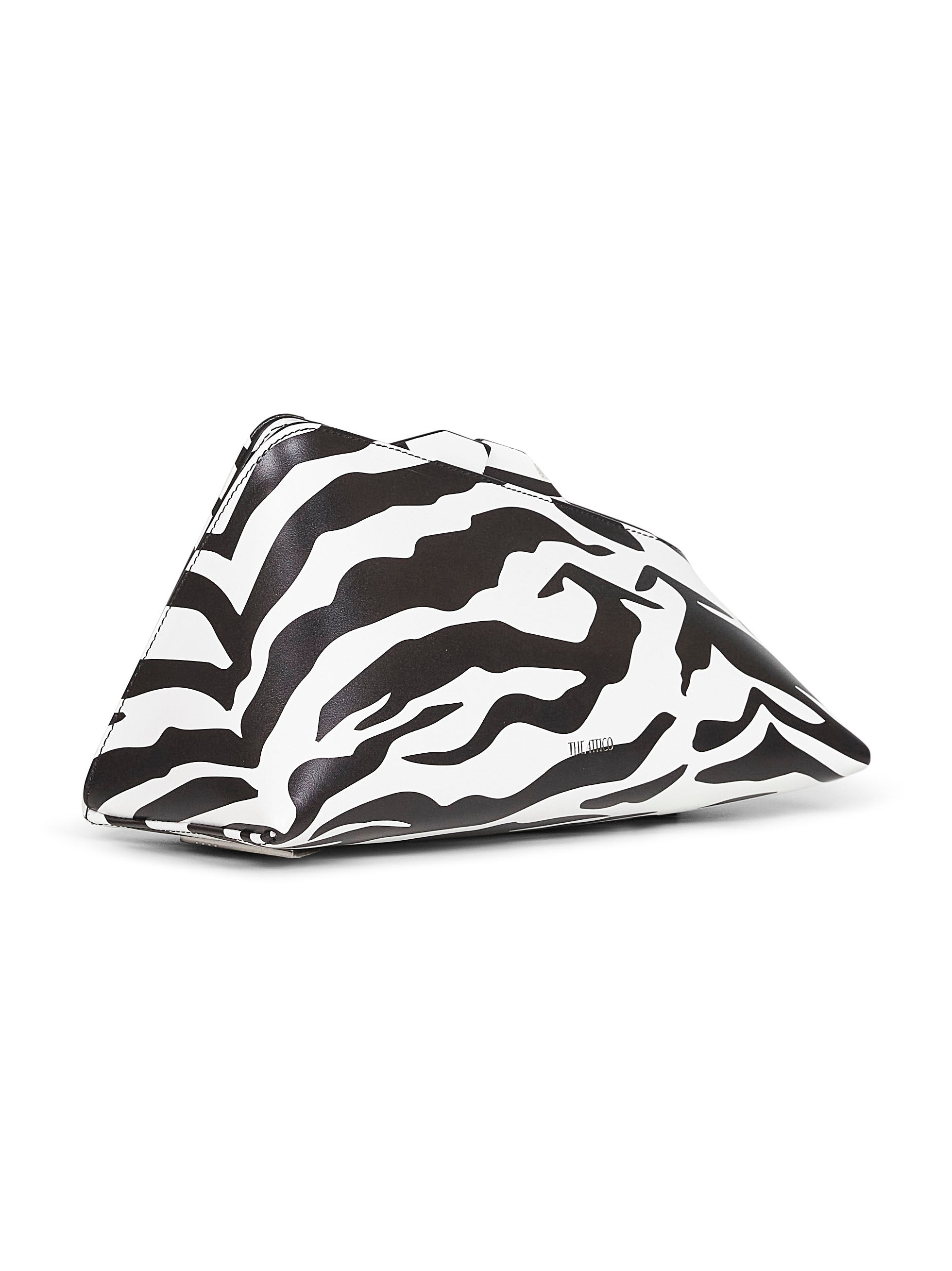 The Attico Women Black And White "8.30Pm" Oversized Clutch Bag - 3