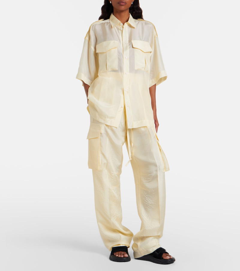 PHOEBE PHILO Silk cargo pants outlook