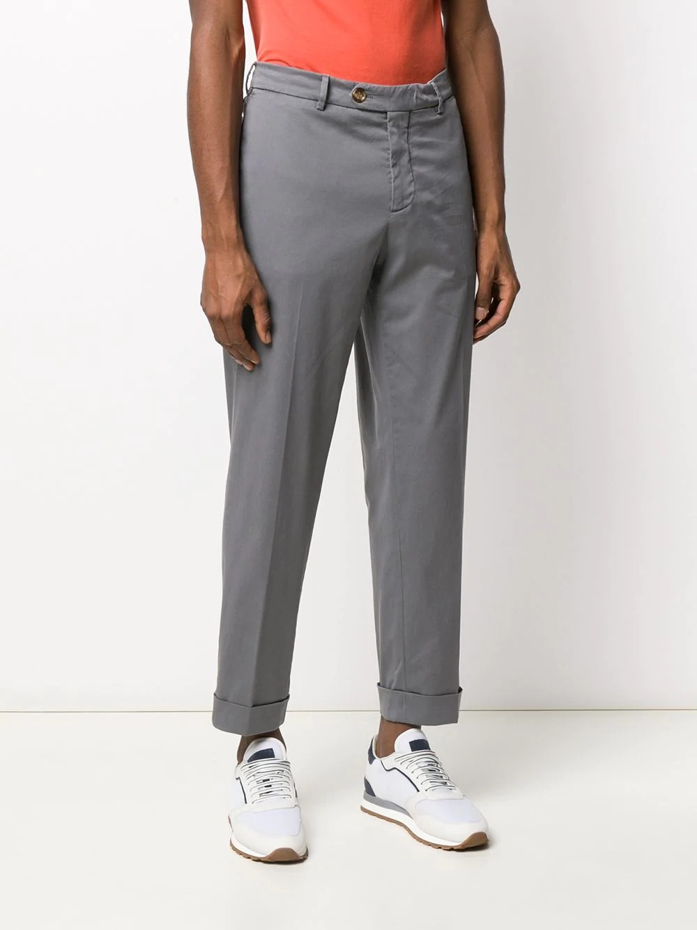 mid-rise slim chinos - 6