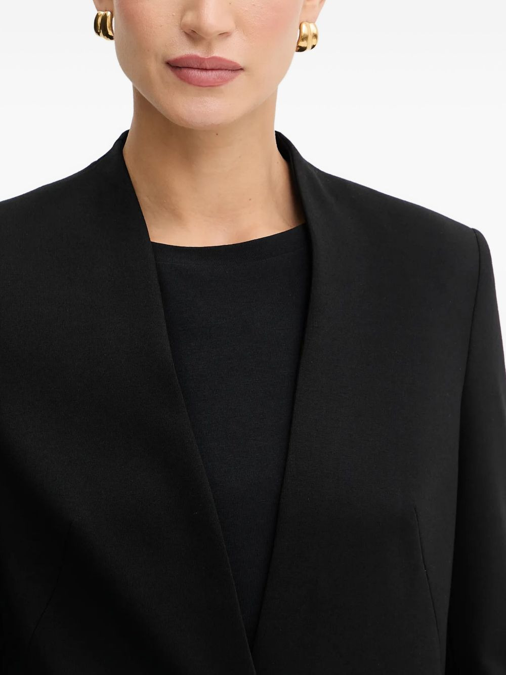 single-button pocketed blazer - 4