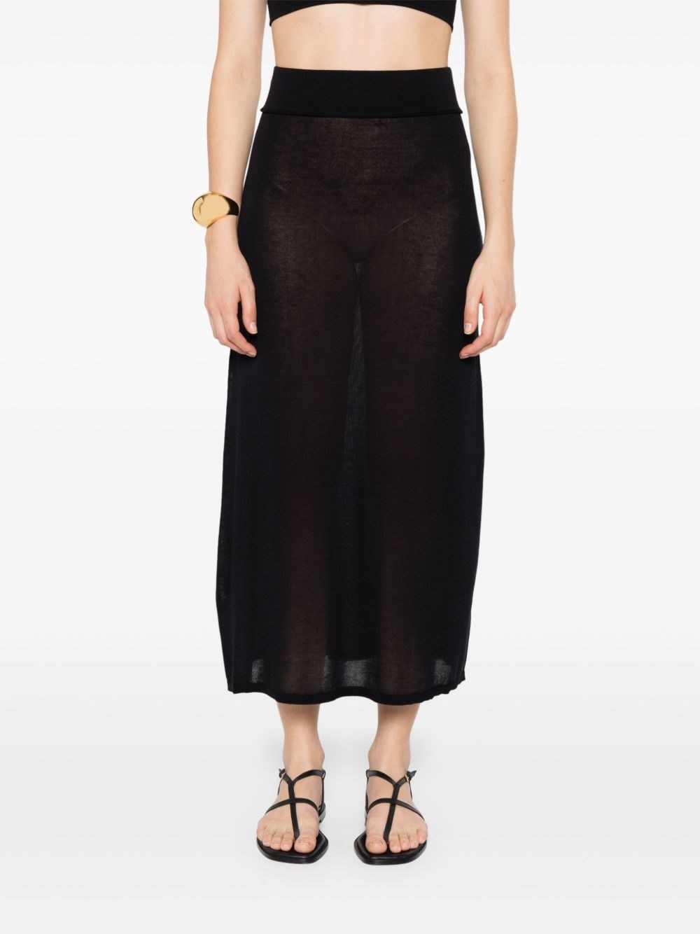 Knitted long skirt - 5