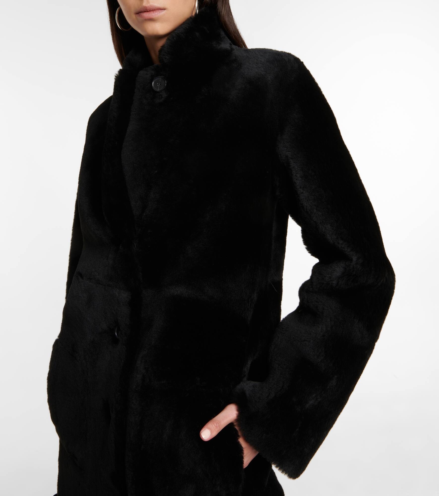 JOSEPH Britanny reversible leather and shearling coat | REVERSIBLE