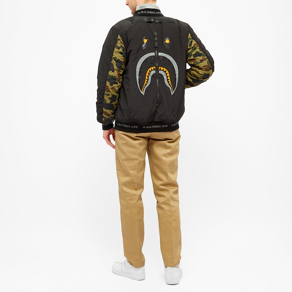 A Bathing Ape Shark Bomber Jacket - 6